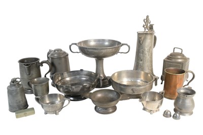 Lot 308 - COLLECTION OF VINTAGE PEWTER