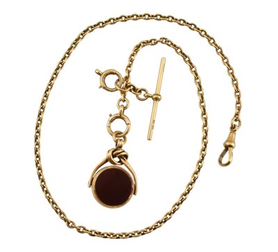 Lot 15 - 18CT GOLD WATCH CHAIN & FOB