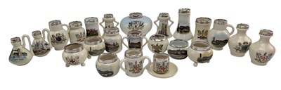 Lot 55 - COLLECTION OF TWENTY-THREE PIECES OF LONDON CRESTED SOUVENIR WARE