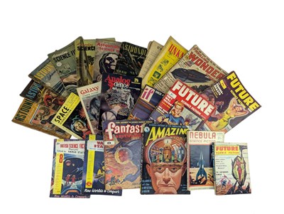 Lot 76 - SCI FI PULP FICTION. COLLECTION OF TWENTY-TWO 40S, 50S & LATER MAGAZINES INCL. EARLY ASIMOVS