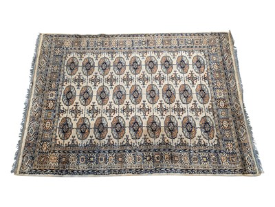 Lot 661a - 20TH CENTURY LAHORE BOKHARA PAKISTAN CARPET RUG