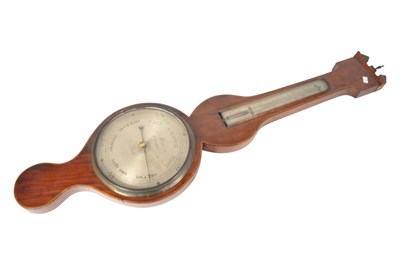 Lot 778a - GEORGE III 19TH CENTURY J. ABRAHAM MAHOGANY BAROMETER
