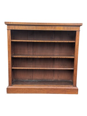Lot 786 - 19TH CENTURY VICTORIAN OPEN WINDOW MAHOGANY BOOKCASE