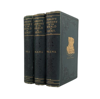 Lot 168 - BRITISH TOPOGRAPHY. 1871 A HISTORY OF THE WEALD OF KENT 3VOLS IN ORIG. CLOTH
