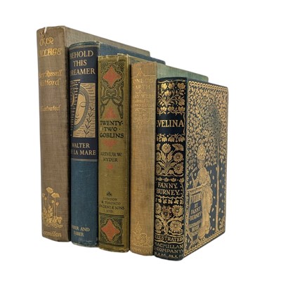 Lot 117 - ILLUSTRATED. COLLECTION OF FIVE WORKS IN PICTORIAL / DECORATIVE CLOTH