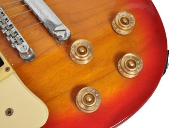 Lot 400 - EPIPHONE LEFT HANDED ELECTRIC GUITAR IN SUNBURST RED