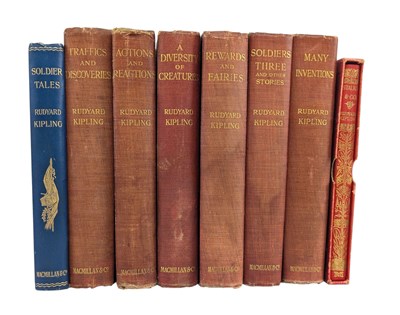 Lot 77 - KIPLING, RUDYARD. COLLECTION OF EIGHT FIRST & EARLY EDITIONS IN ORIG. CLOTH