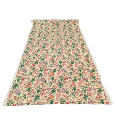 Lot 274 - MULBERRY - 1990S 20.5M ROLL OF KILVER GARDEN PATTERNED LINEN FABRIC