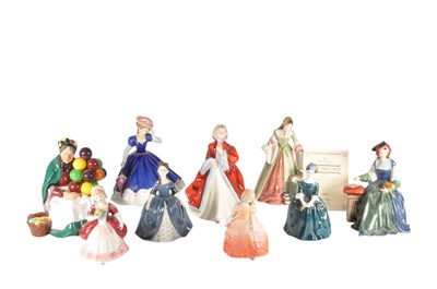 Lot 19 - ROYAL DOULTON - COLLECTION OF 20TH CENTURY CHINA LADY FIGURES