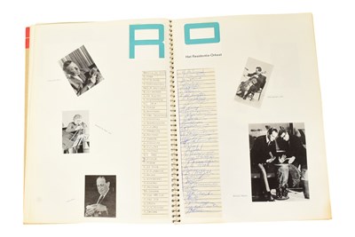 Lot 163 - MUSICIANS - LARGE ALBUM OF MID-CENTURY MUSICIAN AUTOGRAPHS