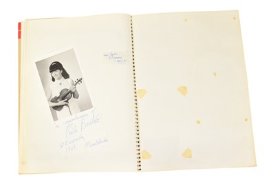 Lot 163 - MUSICIANS - LARGE ALBUM OF MID-CENTURY MUSICIAN AUTOGRAPHS