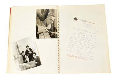 Lot 163 - MUSICIANS - LARGE ALBUM OF MID-CENTURY MUSICIAN AUTOGRAPHS