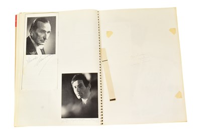 Lot 163 - MUSICIANS - LARGE ALBUM OF MID-CENTURY MUSICIAN AUTOGRAPHS