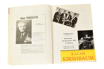 Lot 163 - MUSICIANS - LARGE ALBUM OF MID-CENTURY MUSICIAN AUTOGRAPHS