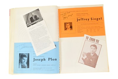 Lot 163 - MUSICIANS - LARGE ALBUM OF MID-CENTURY MUSICIAN AUTOGRAPHS