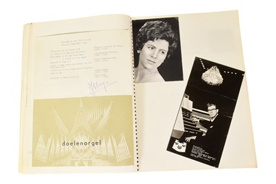 Lot 163 - MUSICIANS - LARGE ALBUM OF MID-CENTURY MUSICIAN AUTOGRAPHS