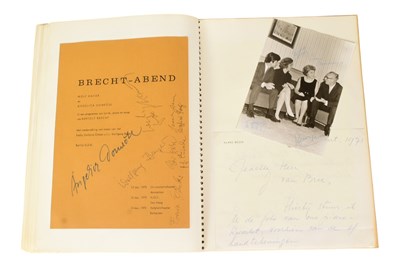 Lot 163 - MUSICIANS - LARGE ALBUM OF MID-CENTURY MUSICIAN AUTOGRAPHS