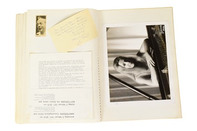 Lot 163 - MUSICIANS - LARGE ALBUM OF MID-CENTURY MUSICIAN AUTOGRAPHS
