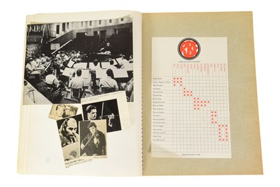 Lot 163 - MUSICIANS - LARGE ALBUM OF MID-CENTURY MUSICIAN AUTOGRAPHS