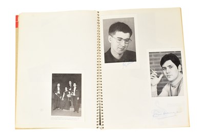 Lot 163 - MUSICIANS - LARGE ALBUM OF MID-CENTURY MUSICIAN AUTOGRAPHS