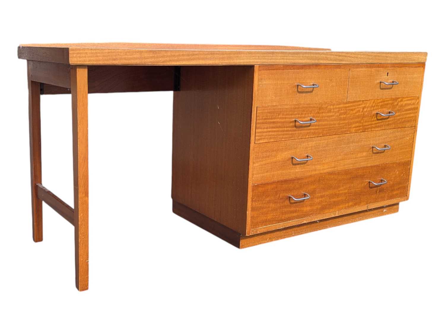 Lot 558 - REMPLOY FURNITURE - TEAK MOD MID 20TH CENTURY WRITING DESK