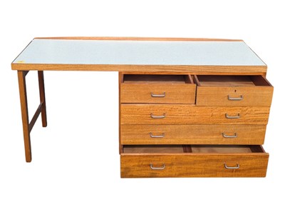 Lot 558 - REMPLOY FURNITURE - TEAK MOD MID 20TH CENTURY WRITING DESK