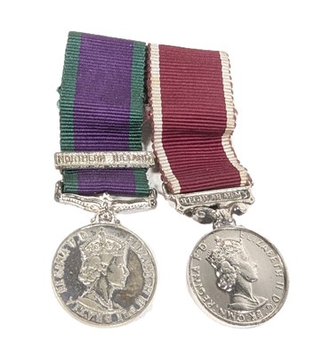 Lot 259 - POST WAR GENERAL SERVICE & GOOD CONDUCT MINIATURE MEDALS