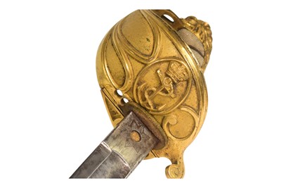 Lot 260 - EARLY 19TH CENTURY BRITISH 1827 PATTERN NAVAL SWORD
