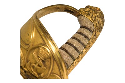 Lot 260 - EARLY 19TH CENTURY BRITISH 1827 PATTERN NAVAL SWORD