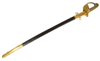 Lot 260 - EARLY 19TH CENTURY BRITISH 1827 PATTERN NAVAL SWORD
