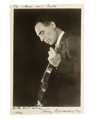 Lot 119 - MUSIC - TOSSY SPIVAKOVSKY (VIOLINIST) - RARE SIGNED PHOTO