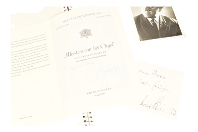 Lot 25 - MUSICIANS - LARGE ALBUM OF MID-CENTURY MUSICIAN AUTOGRAPHS