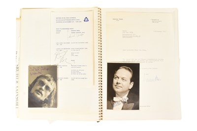 Lot 25 - MUSICIANS - LARGE ALBUM OF MID-CENTURY MUSICIAN AUTOGRAPHS