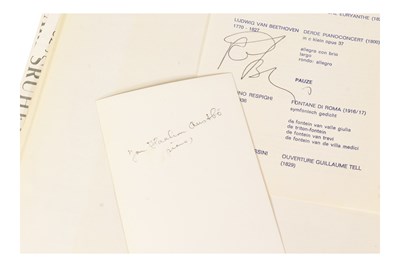 Lot 25 - MUSICIANS - LARGE ALBUM OF MID-CENTURY MUSICIAN AUTOGRAPHS