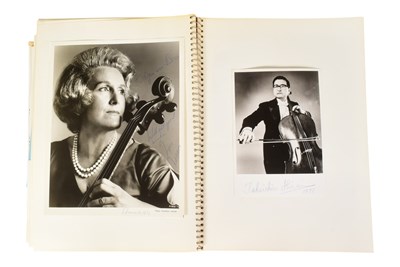 Lot 25 - MUSICIANS - LARGE ALBUM OF MID-CENTURY MUSICIAN AUTOGRAPHS