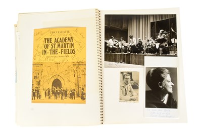 Lot 25 - MUSICIANS - LARGE ALBUM OF MID-CENTURY MUSICIAN AUTOGRAPHS