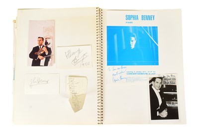 Lot 25 - MUSICIANS - LARGE ALBUM OF MID-CENTURY MUSICIAN AUTOGRAPHS
