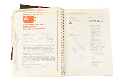 Lot 25 - MUSICIANS - LARGE ALBUM OF MID-CENTURY MUSICIAN AUTOGRAPHS