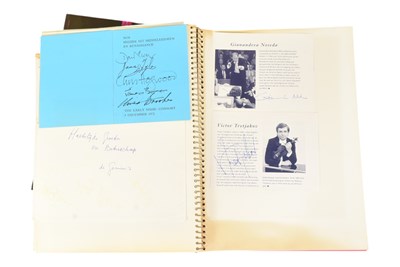 Lot 25 - MUSICIANS - LARGE ALBUM OF MID-CENTURY MUSICIAN AUTOGRAPHS