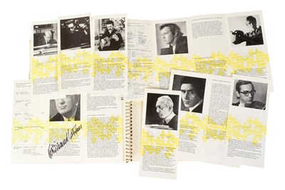Lot 25 - MUSICIANS - LARGE ALBUM OF MID-CENTURY MUSICIAN AUTOGRAPHS