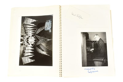 Lot 25 - MUSICIANS - LARGE ALBUM OF MID-CENTURY MUSICIAN AUTOGRAPHS