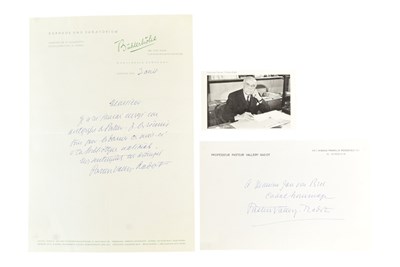 Lot 193 - SCIENCE - LOUIS PASTEUR VALLERY-RADOT (D.1970) - SIGNED LETTER