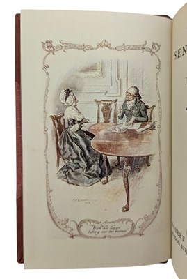 Lot 8 - BINDINGS:- AUSTEN, JANE. C1920 THE WORKS ROBERT RIVIERE EDITION IN FIVE VOLUMES