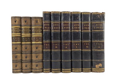 Lot 158 - BINDINGS. ONCE A WEEK, AN ILLUSTRATED MISCELLANY, TOGETHER WITH MOSHEIM'S HISTORY (9)