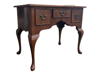 Lot 715a - 19TH CENTURY WALNUT LOWBOY HALL TABLE / WRITING DESK