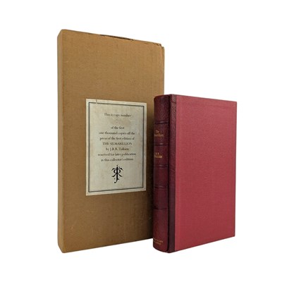 Lot 200 - TOLKIEN, J. R. R. 1977 THE SILMARILLION FIRST SIGNED LIMITED NUMBERED DELUXE EDITION IN ORIG. BOX