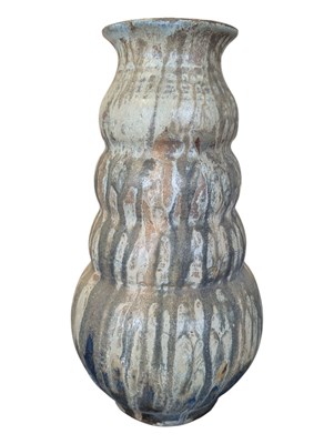 Lot 28 - 20TH CENTURY ROGER GUERIN GLAZED STONEWARE BELGIUM POTTERY VASE