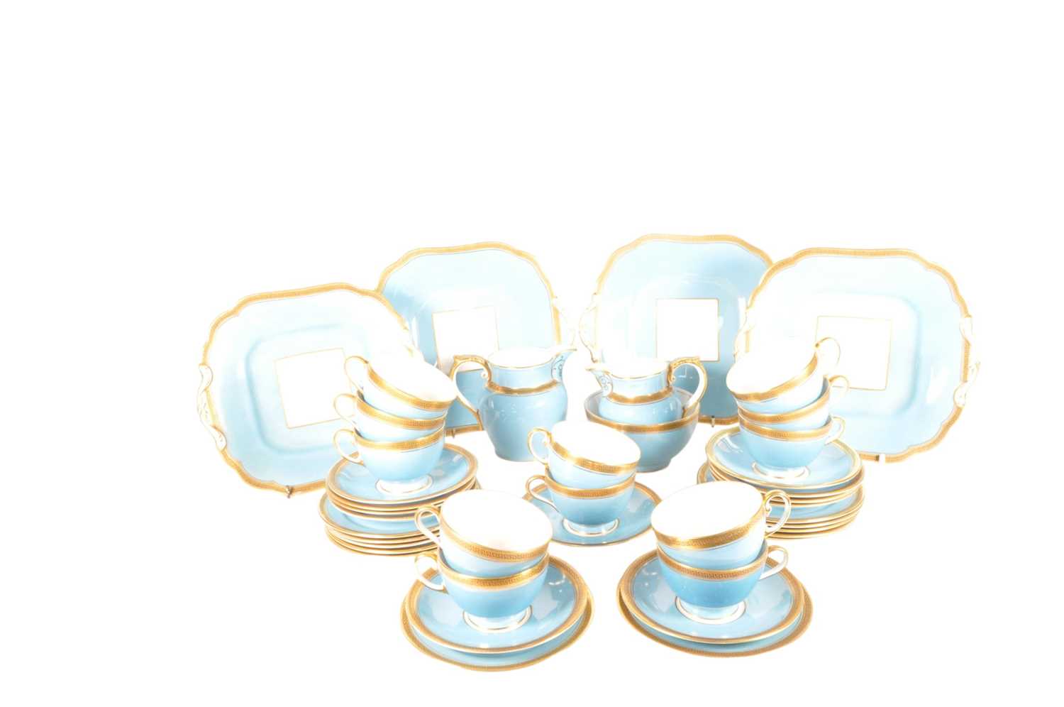 Lot 27 - 1940'S AYNSLEY BONE CHINA PORCELAIN TEA SERVICE