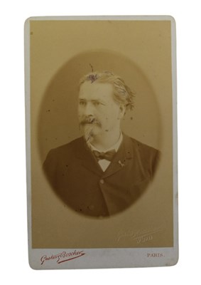 Lot 131 - NOBEL PRIZE / AUTHORS - FREDERIC MISTRAL - EARLY SIGNED CARTE DE VISITE