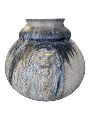 Lot 29 - 20TH CENTURY ROGER GUERIN BELGUIN STONEWARE POTTERY VASE